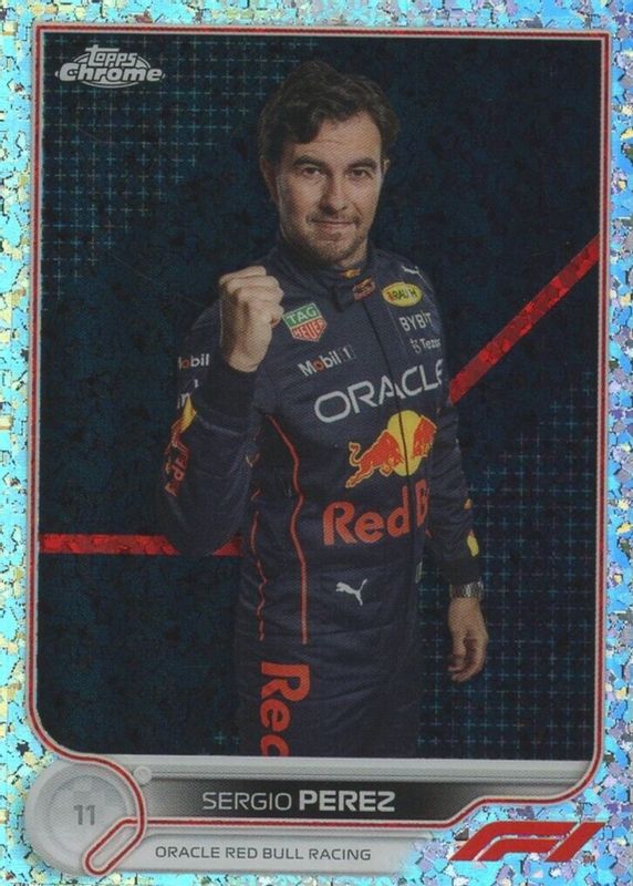 Sergio Perez 2022 Topps Chrome Formula 1 #21 Mini Diamonds Refractor /299 RAW