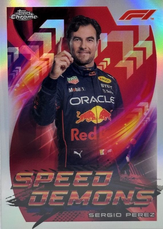 Sergio Perez 2022 Topps Chrome Formula 1 #SD-SP Speed Demons BGS 9