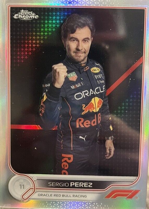 Sergio Perez 2022 Topps Chrome Formula 1 #21 Refractor PSA 10