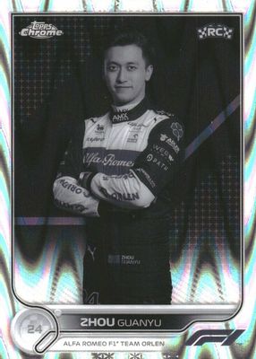 2022 Topps Chrome Formula 1 #65 Black & White RayWave Refractor