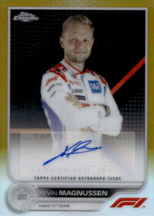 F1カード Kevin Magnussen シールサインカード 2022 Topps Dynasty Formula 1 Autographed Patch #DAP-KMI