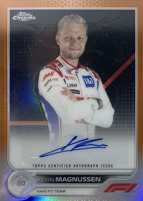 2022 Topps Chrome Formula 1 #CAC-KM Autographs - Orange Refractor /25