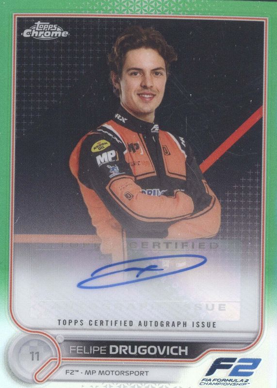 2022 Topps Chrome Formula 1 #CAC-FD Autographs - Green Refractor /99