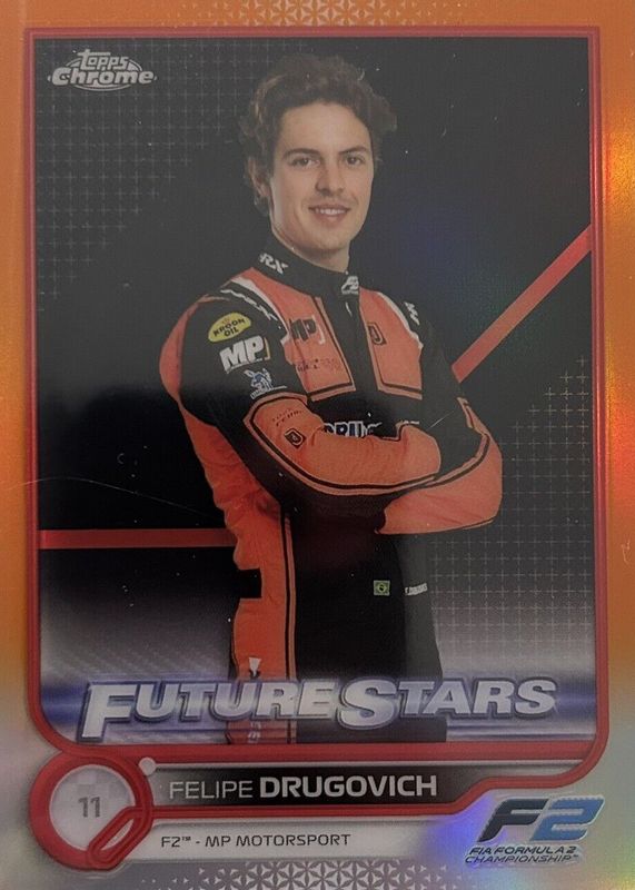 2022 Topps Chrome Formula 1 #87 Orange & Red Refractor