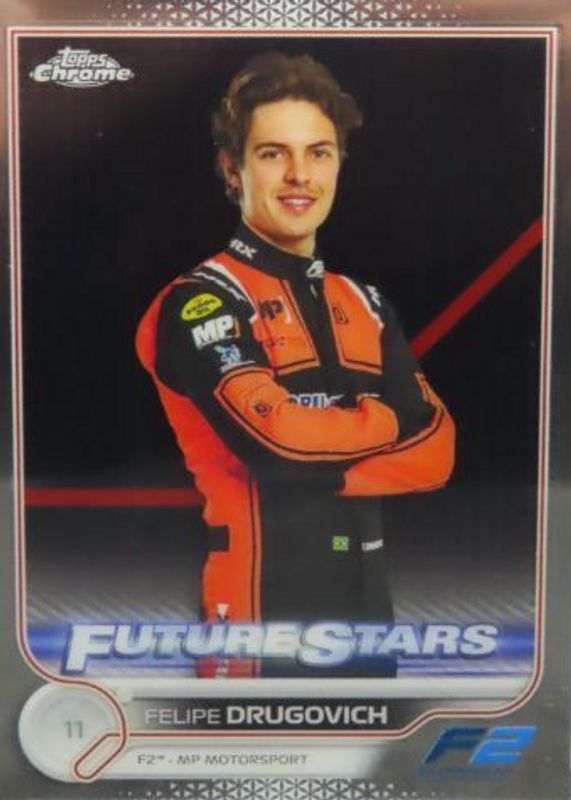 Felipe Drugovich 2022 Topps Chrome Formula 1 #87 Base PSA 10