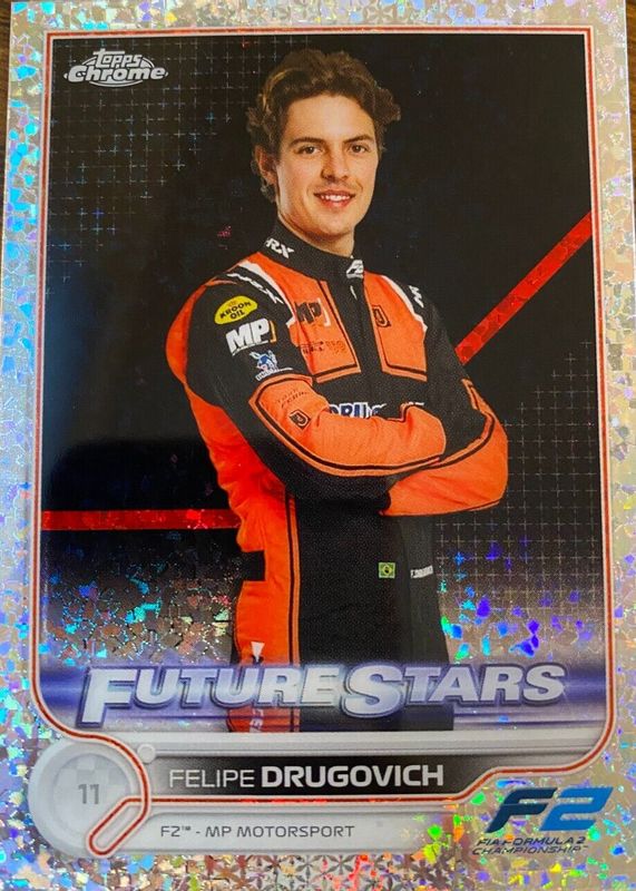 Felipe Drugovich 2022 Topps Chrome Formula 1 #87 Mini Diamonds Refractor /299 RAW