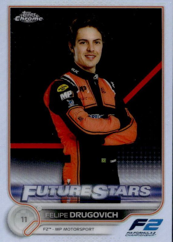 Felipe Drugovich 2022 Topps Chrome Formula 1 #87 Refractor SGC 10