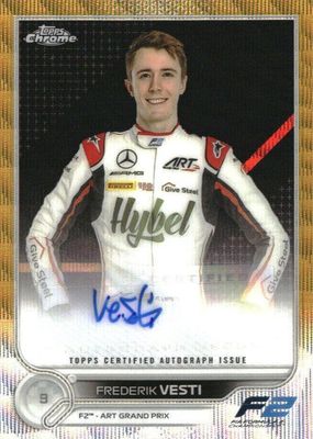2022 Topps Chrome Formula 1 #CAC-FV Autographs - Gold Wave Refractor /50
