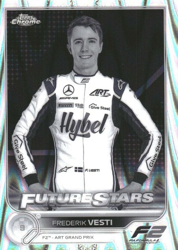 2022 Topps Chrome Formula 1 #85 Black & White RayWave Refractor