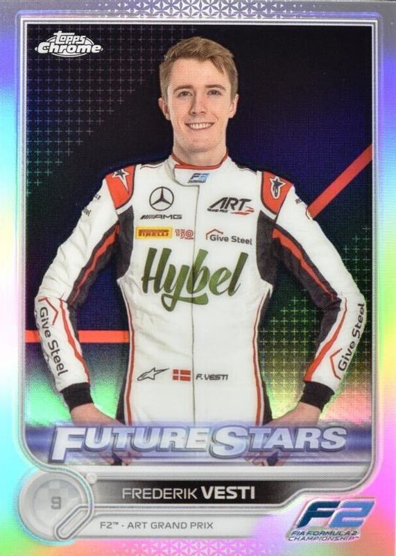 Frederik Vesti 2022 Topps Chrome Formula 1 #85 Refractor RAW