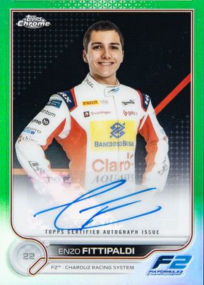 2022 Topps Chrome Formula 1 #CAC-EF Autographs - Green Refractor /99