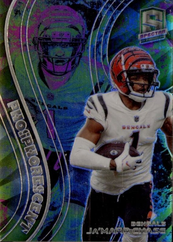 Ja'Marr Chase 2022 Spectra #PH-18 Phosphorescent /(SSP) RAW