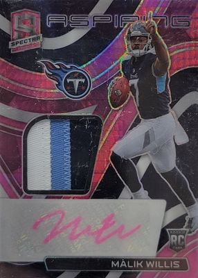 2022 Spectra #APA-MWI Aspiring Patch Autographs - Neon Pink /25