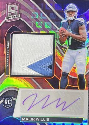 2022 Spectra #225 Rookie Patch Auto - Neon Purple /30