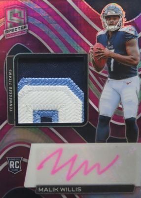 2022 Spectra #225 Rookie Patch Auto - Neon Pink /25