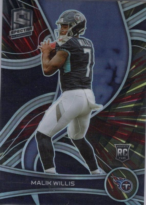 Malik Willis 2022 Spectra #138 Hyper /75 Rookie SGC 10