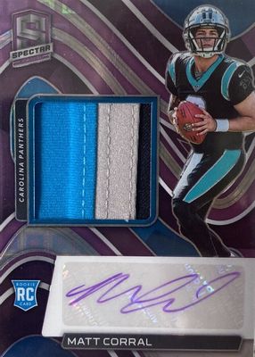 2022 Spectra #228 Rookie Patch Auto - Neon Purple /30