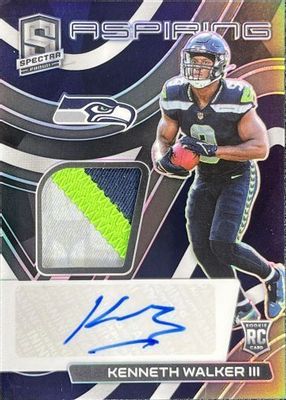 2022 Spectra #APA-KWA Aspiring Patch Autographs /99