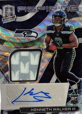 2022 Spectra #APA-KWA Aspiring Patch Autographs - Wave /25