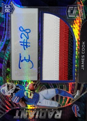 2022 Spectra #RAD-JCO Radiant Rookie Patch Signatures - Celestial /75