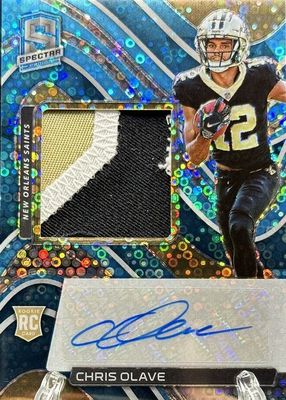 2022 Spectra #206 Rookie Patch Auto - Neon Blue /60