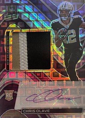 2022 Spectra #206 Rookie Patch Auto - Neon Purple /30