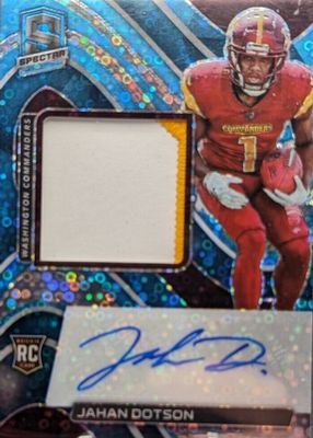 2022 Spectra #209 Rookie Patch Auto - Neon Blue /60