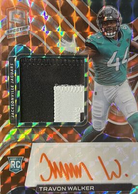2022 Spectra #201 Rookie Patch Auto - Neon Orange /15