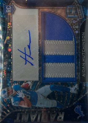 2022 Spectra #RAD-AHU Radiant Rookie Patch Signatures - Neon Blue /50