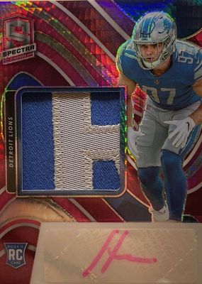 2022 Spectra #202 Rookie Patch Auto - Neon Pink /25