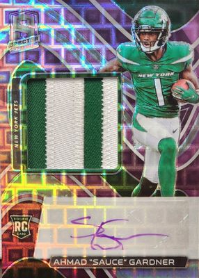 2022 Spectra #203 Rookie Patch Auto - Neon Purple /30