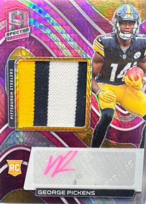 2022 Spectra #218 Rookie Patch Auto - Neon Pink /25
