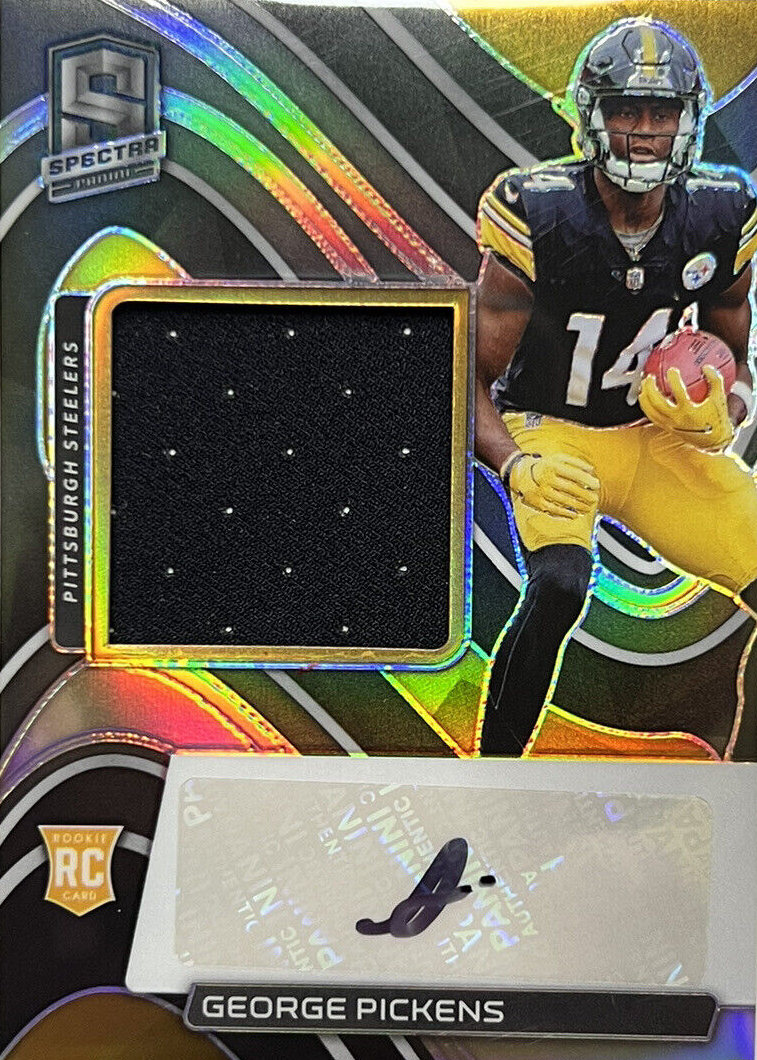 George Pickens 2022 Spectra #218 Rookie Patch Auto /125 Price