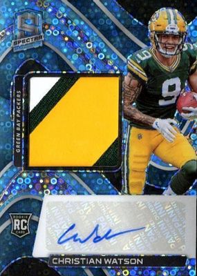 2022 Spectra #212 Rookie Patch Auto - Neon Blue /60
