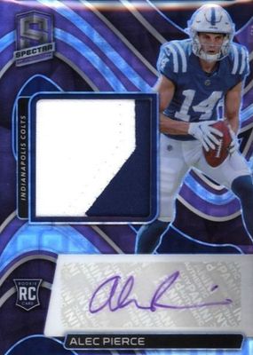 2022 Spectra #219 Rookie Patch Auto - Neon Purple /30