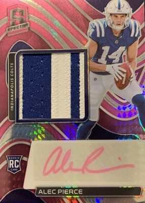 2022 Spectra #219 Rookie Patch Auto - Neon Pink /25