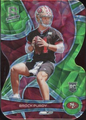 2022 Spectra #198 Neon Green Die-Cut /30