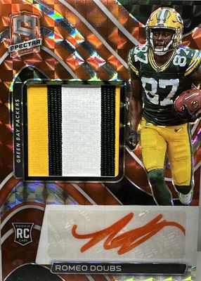 2022 Spectra #238 Rookie Patch Auto - Neon Orange /15