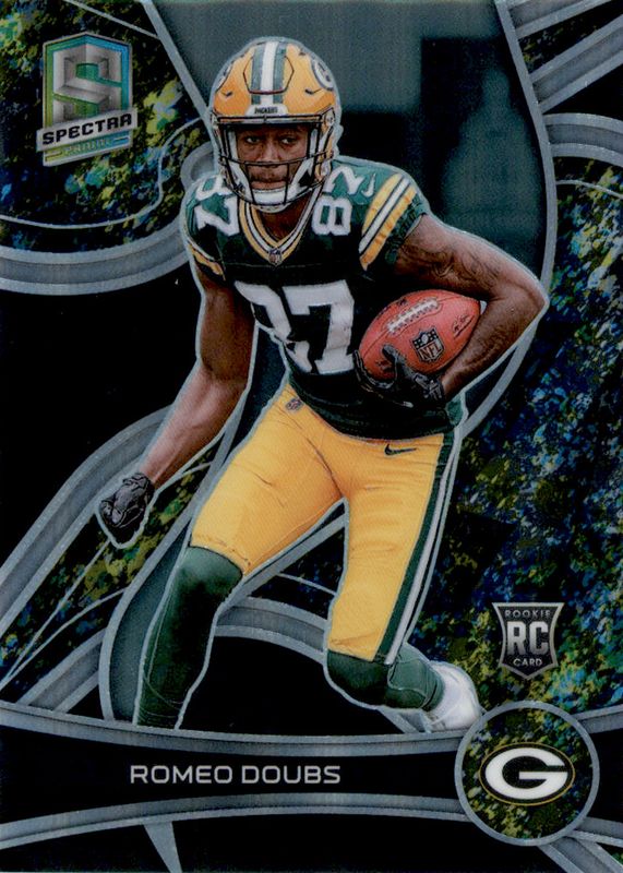 Romeo Doubs 2022 Spectra #174 Neon Splatter /8 Rookie RAW