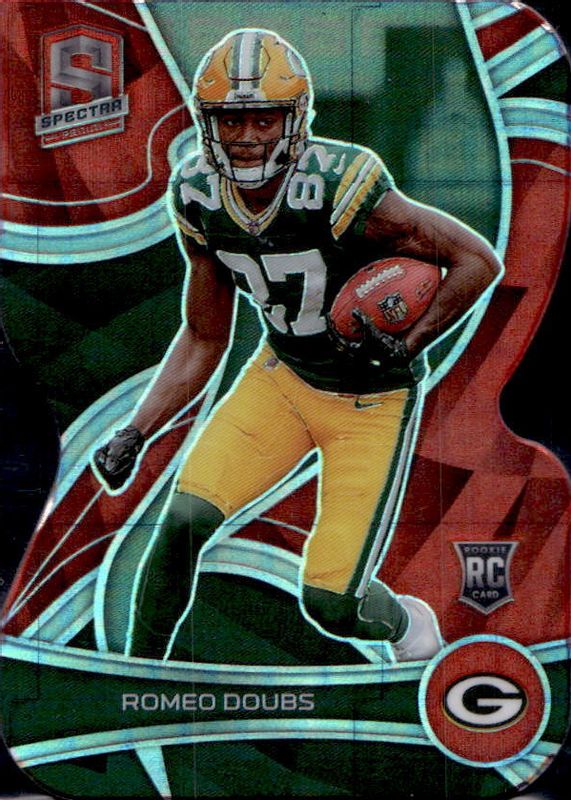Romeo Doubs 2022 Spectra #174 Neon Orange Die-Cut /15 Rookie RAW
