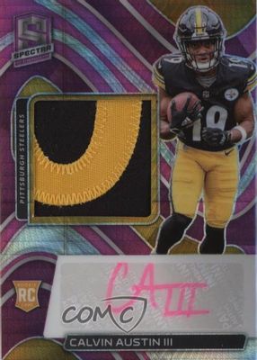 2022 Spectra #240 Rookie Patch Auto - Neon Pink /25