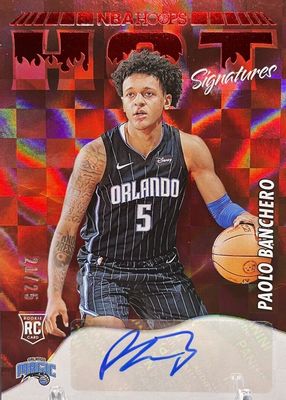 2022 Hoops #HSR-PBC Hot Signatures Rookies - Red /25