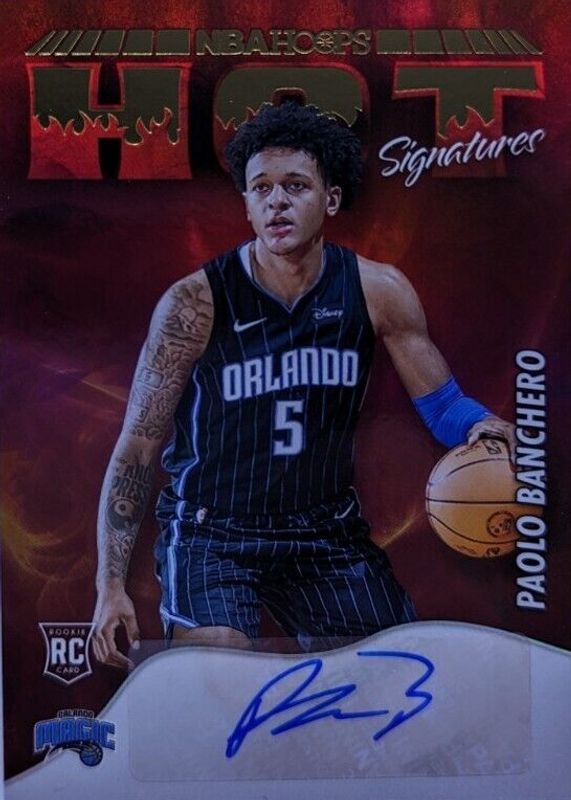 Paolo Banchero 2022 Hoops #HSR-PBC Hot Signatures Rookies Rookie RAW