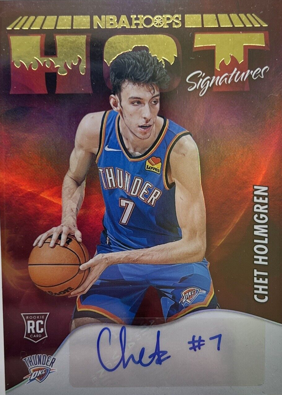 Chet Holmgren 2022 Hoops #HSR-CHG Hot Signatures Rookies Price