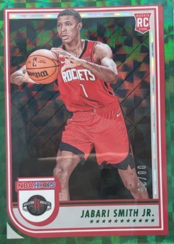 Jabari Smith Jr. 2022 Hoops #233 Hyper Green /25 Rookie RAW