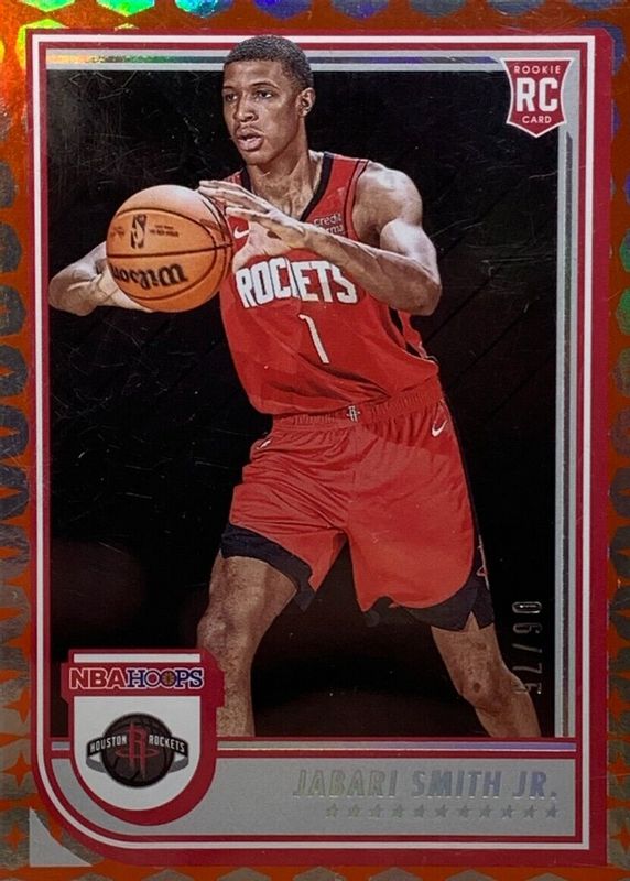 Jabari Smith Jr. 2022 Hoops #233 Red /75 Rookie PSA 10