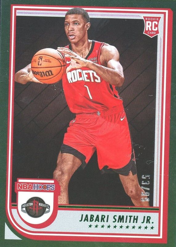 Jabari Smith Jr. 2022 Hoops #233 Green /99 Rookie RAW