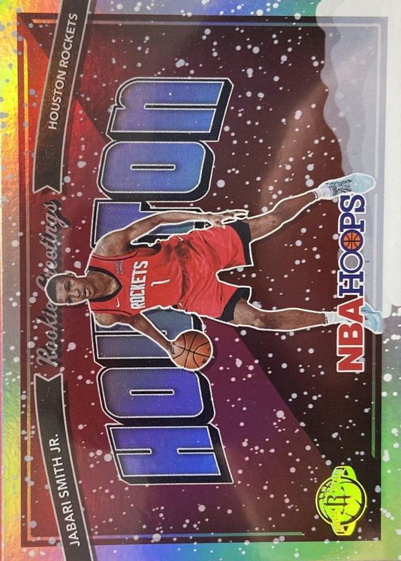 Jabari Smith Jr. 2022 Hoops #3 Rookie Greetings - Winter Holo PSA 10