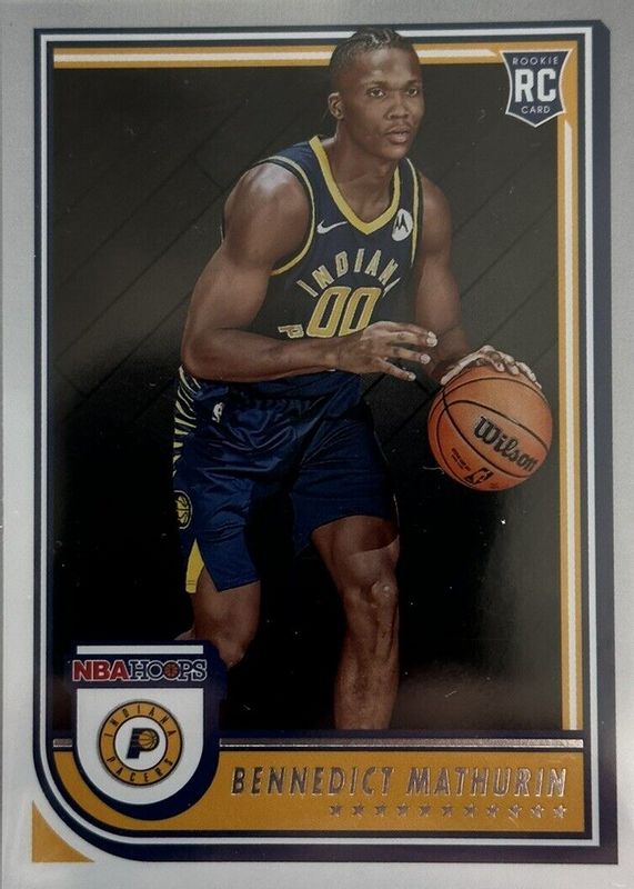 Bennedict Mathurin 2022 Hoops #236 Red Back Rookie PSA 10