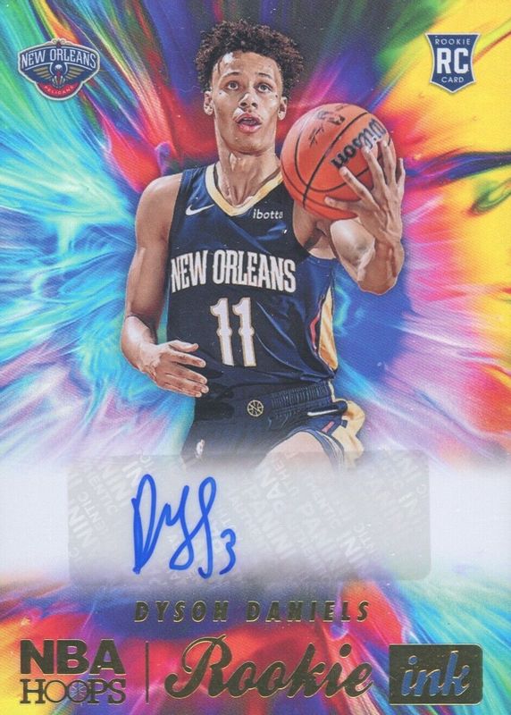 Dyson Daniels 2022 Hoops #RI-DYS Rookie Ink BGS 9